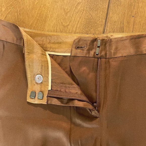 Tommy Bahama Women's Brown Silk Blend Capri Dress Pants‎ Sz 6 - Picture 4 of 9